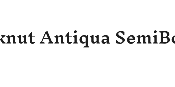 Inknut Antiqua SemiBold Logo