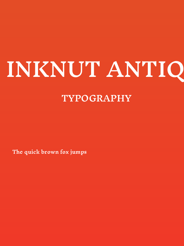 Inknut Antiqua SemiBold Poster