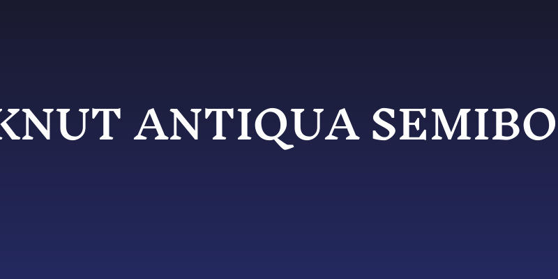Inknut Antiqua SemiBold Social Header