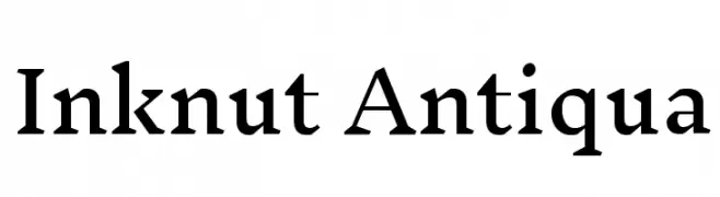 Inknut Antiqua  Frei Schriftart Herunterladen