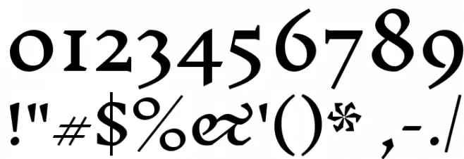 Inknut Antiqua Font OTHER CHARS
