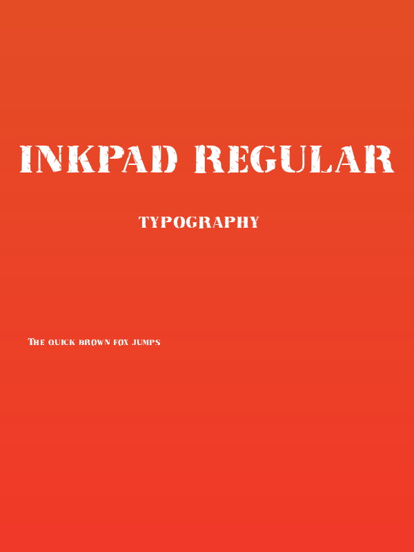 Inkpad Regular Poster