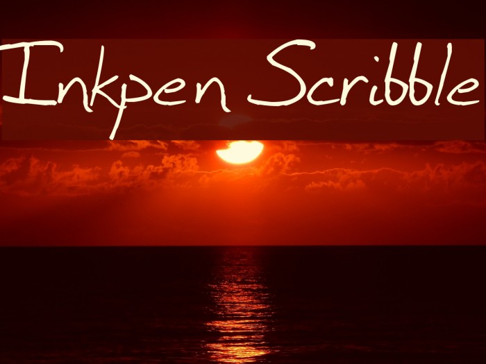 Inkpen Scribble Font examples