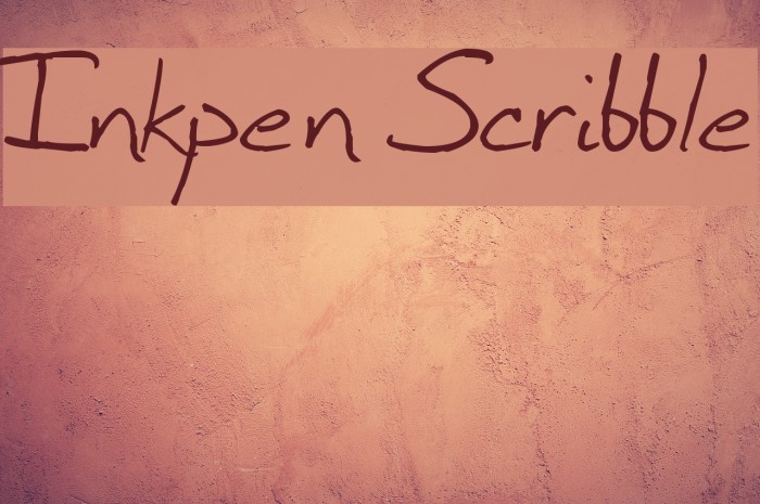 Inkpen Scribble Font examples