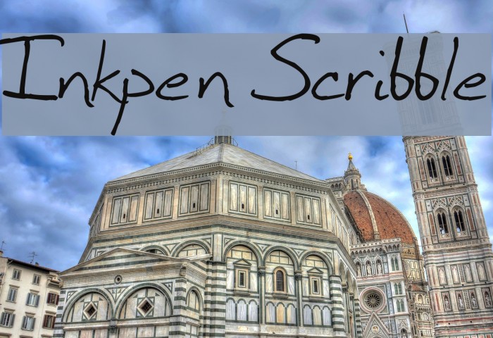 Inkpen Scribble Font examples