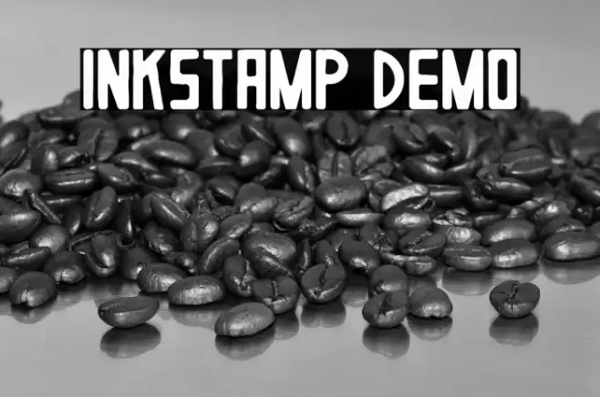 Inkstamp Demo Font examples