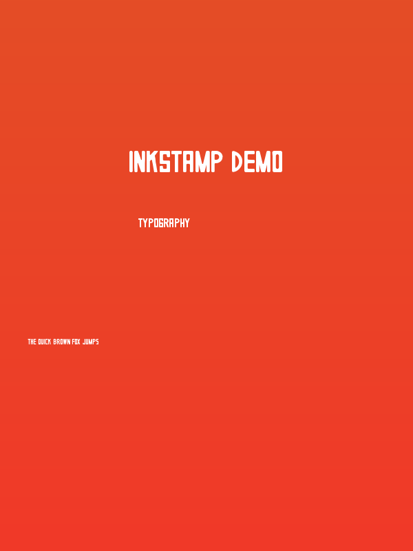 Inkstamp Demo Poster