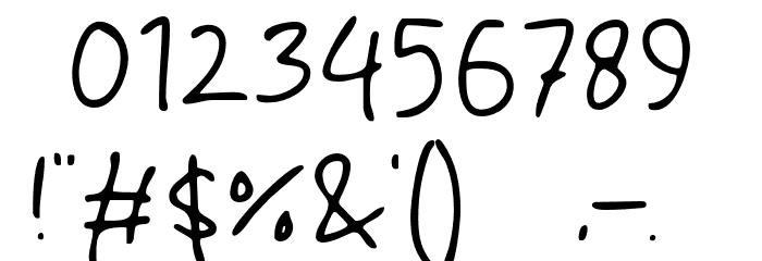 Inktopia Font OTHER CHARS