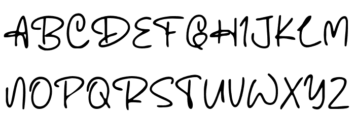 Inktopia Font UPPERCASE