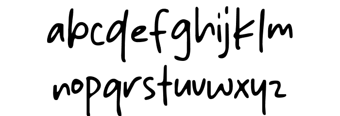 Inktopia Font LOWERCASE