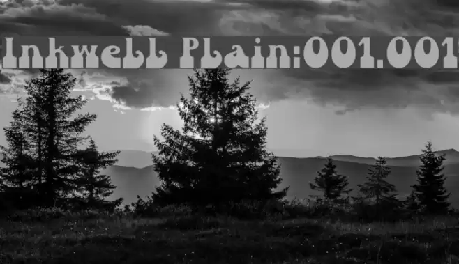 Inkwell [Plain]:001.001 Font examples