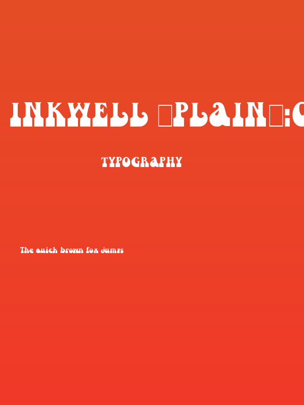 Inkwell [Plain]:001.001 Poster