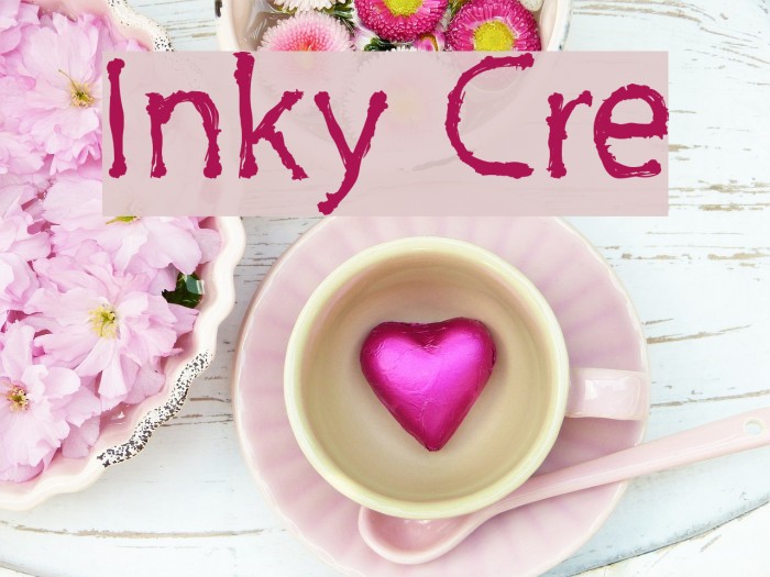 Inky Cre Font examples