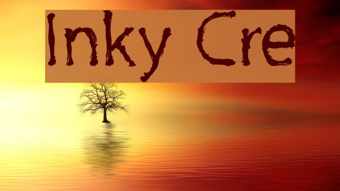 Inky Cre Font examples
