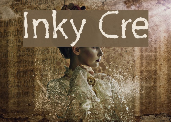 Inky Cre Font examples