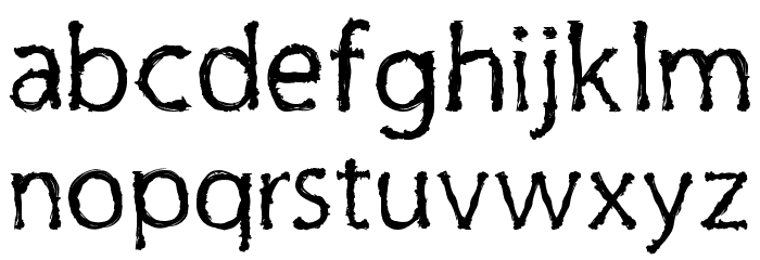 Inky Cre Font LOWERCASE