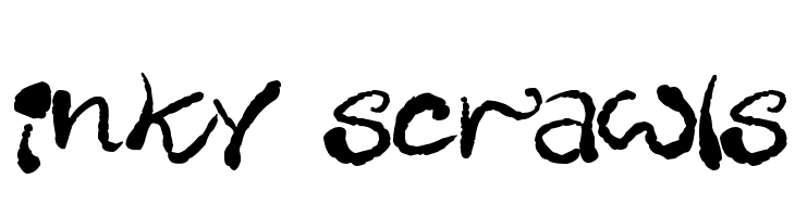 Inky Scrawls  नि: शुल्क फ़ॉन्ट्स डाउनलोड