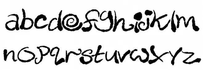 Inky Scrawls Fonte MAIÚSCULAS