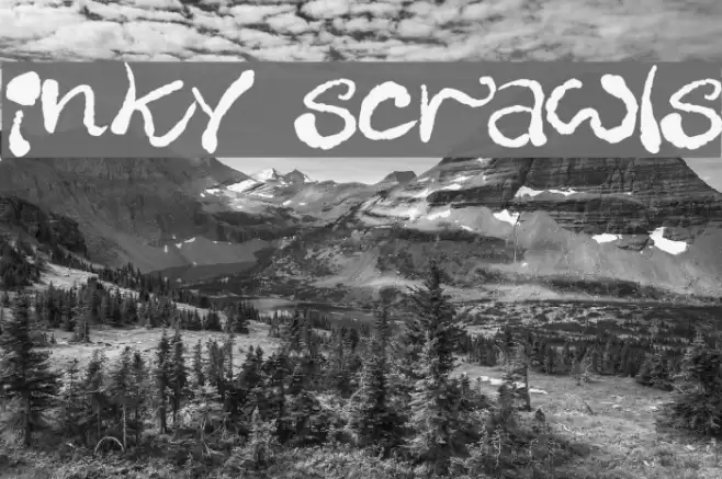 Inky Scrawls Font examples