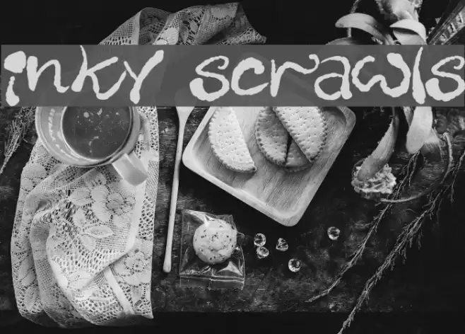 Inky Scrawls Font examples