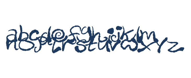 Inky Scrawls Lowercase