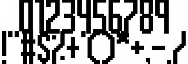 Inky Thin Pixels Font OTHER CHARS