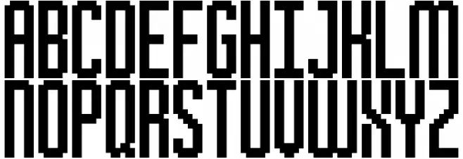 Inky Thin Pixels フォント 大文字