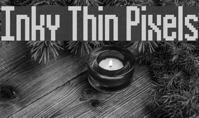 Inky Thin Pixels Font examples