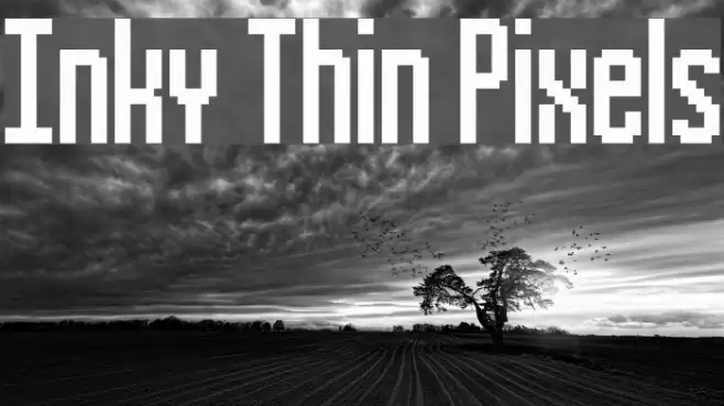 Inky Thin Pixels Font examples