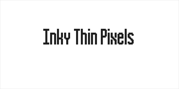 Inky Thin Pixels Logo
