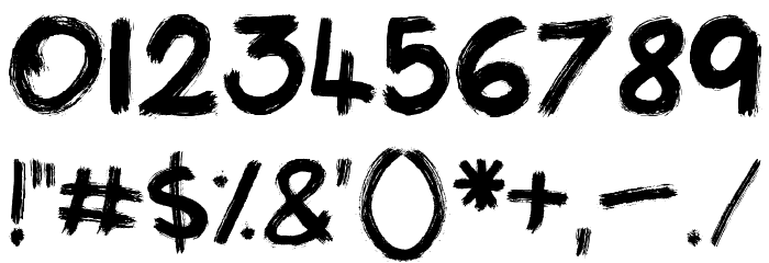 Inky Font OTHER CHARS