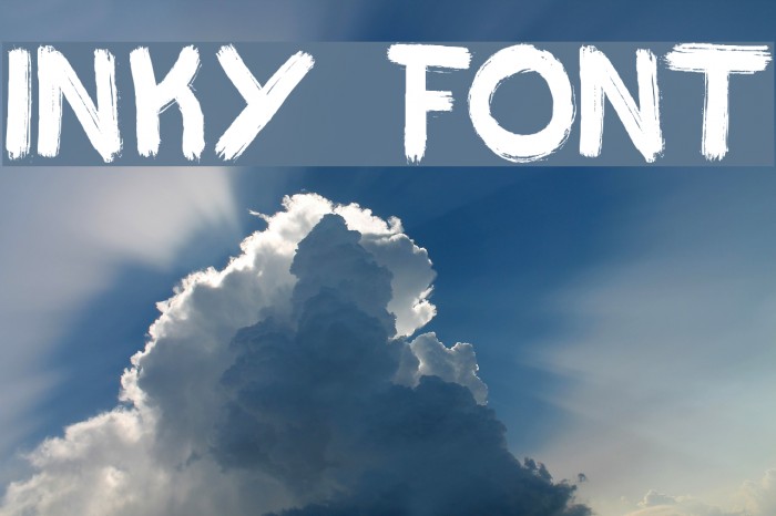 Inky Font examples