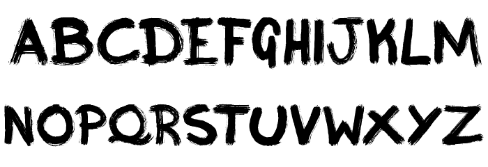 Inky Font LOWERCASE