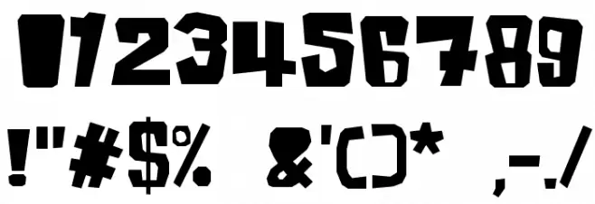 InkyBear Font OTHER CHARS