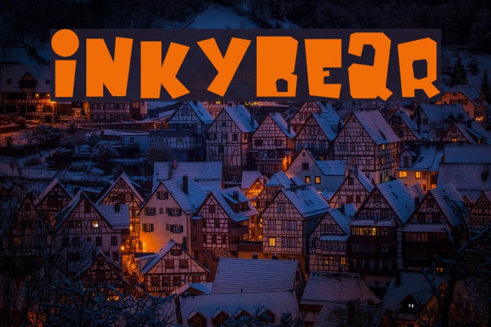 InkyBear Шрифта examples