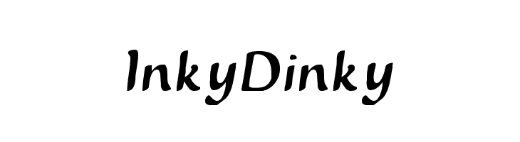 InkyDinky Fonte