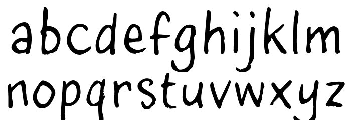 InkyDoo_Regular_TRIAL Font LOWERCASE