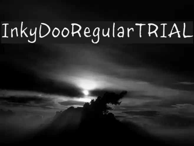 InkyDoo_Regular_TRIAL Font examples