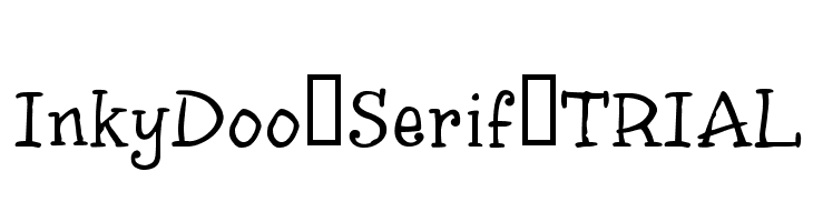 InkyDoo_Serif_TRIAL  font caratteri gratis