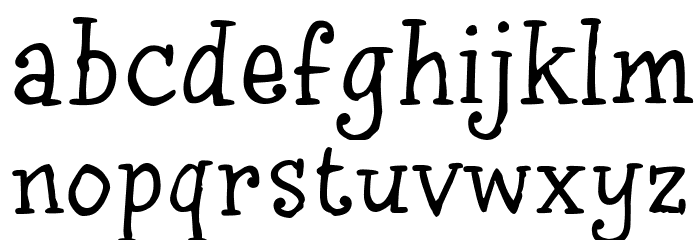 InkyDoo_Serif_TRIAL Font LOWERCASE