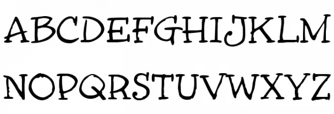 InkyDoo_Serif_TRIAL Fonte MAIÚSCULAS