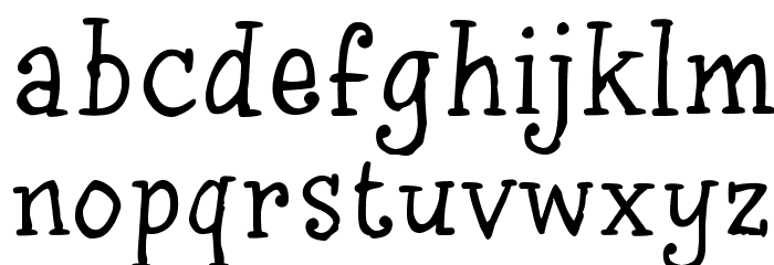 InkyDoo_Serif_TRIAL Font LOWERCASE