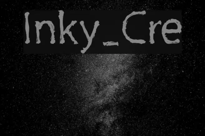 Inky_Cre Font examples