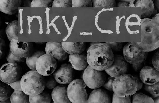 Inky_Cre Font examples