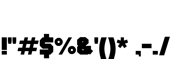 Inlanders Bold Font OTHER CHARS