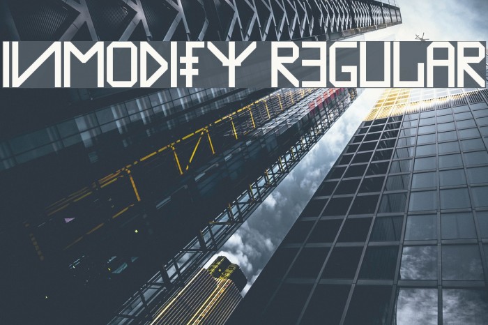 Inmodify Regular Caratteri examples