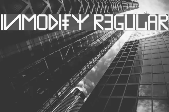 Inmodify Regular Caratteri examples