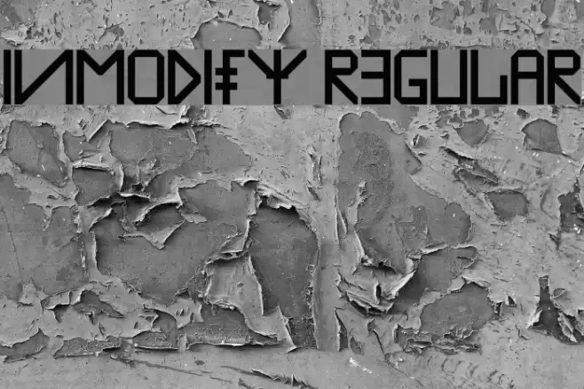Inmodify Regular Caratteri examples