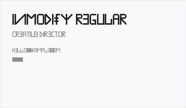 Inmodify Regular Business Card