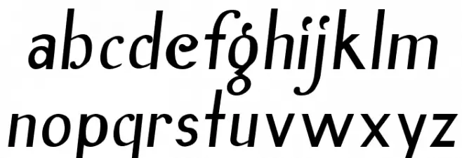 Inn Font LOWERCASE
